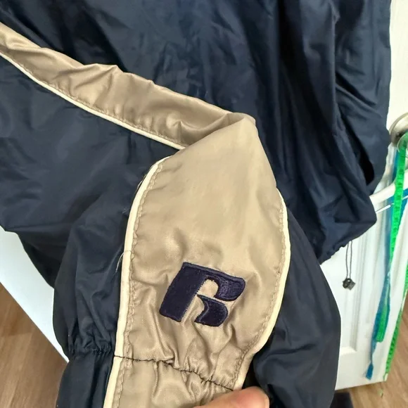 Vintage Penn State Russell Athletic Pullover Windbreaker Large Jacket Appliqué - Picture 6 of 6